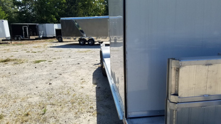 New 2025 R&R 7x24 Aluminum Car Trailer Wide Front 7K W/Add a cab