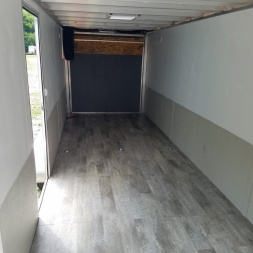 Used 2023 R&R 7x18 All Aluminum Drive Thru Snowmobile Trailer