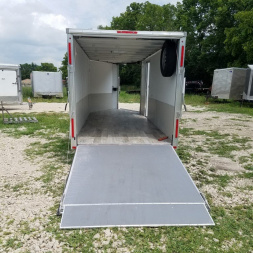 Used 2023 R&R 7x18 All Aluminum Drive Thru Snowmobile Trailer