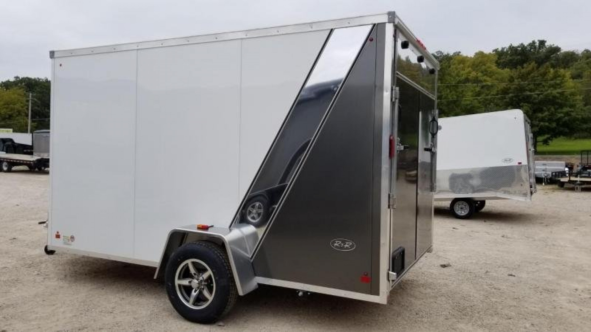 New 2020 R and R 7x12 Force Elite All Aluminum Enclosed Cargo Trailer 3k