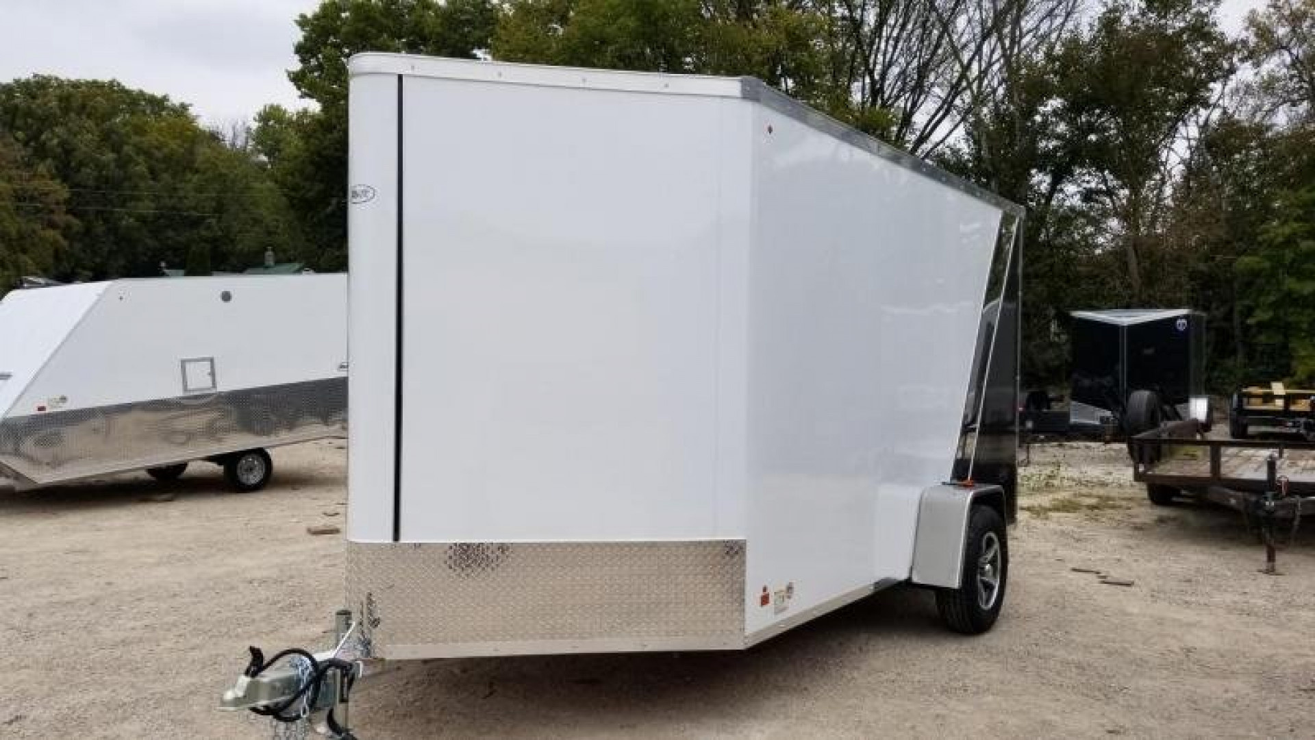 New 2020 R and R 7x12 Force Elite All Aluminum Enclosed Cargo Trailer 3k