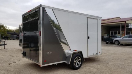 New 2020 R and R 7x12 Force Elite All Aluminum Enclosed Cargo Trailer 3k