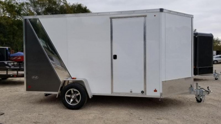 New 2020 R and R 7x12 Force Elite All Aluminum Enclosed Cargo Trailer 3k