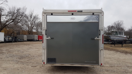 Used 2019 R&R 8.5 x 18 VDCP Aluminum Enclosed Toy Hauler Cargo Trailer