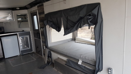 Used 2019 R&R 8.5 x 18 VDCP Aluminum Enclosed Toy Hauler Cargo Trailer