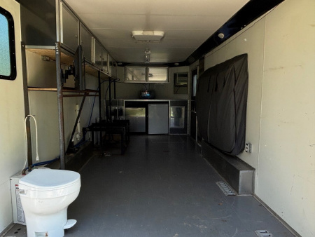 Used 2019 R&R 8.5 x 18 VDCP Aluminum Enclosed Toy Hauler Cargo Trailer