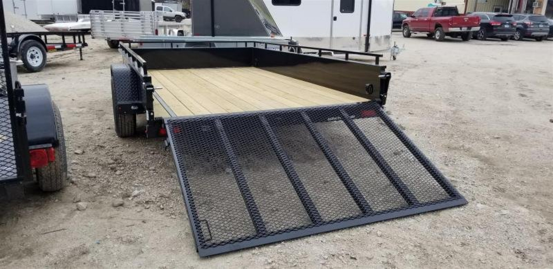 New 2026 Sure-Trac 7x12 Steel High Sided Utility Trailer w/Spring Assisted Gate