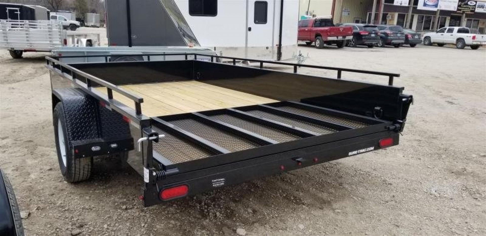 New 2026 Sure-Trac 7x12 Steel High Sided Utility Trailer w/Spring Assisted Gate