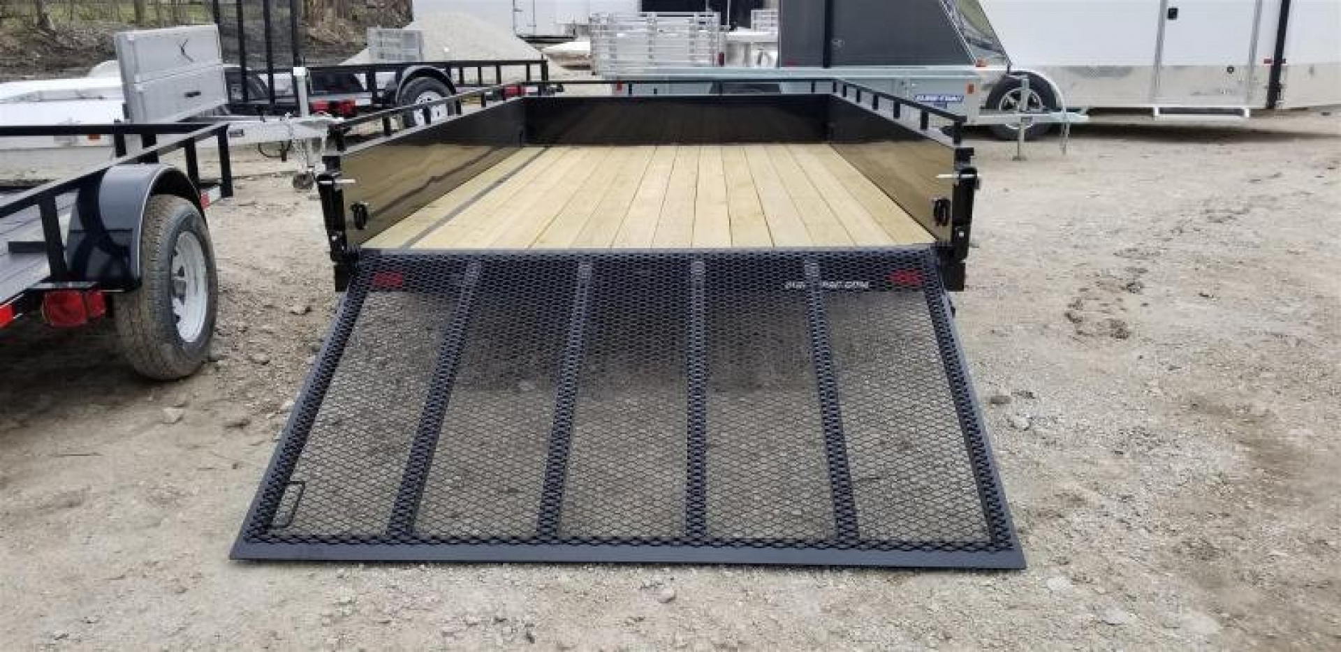 New 2026 Sure-Trac 7x12 Steel High Sided Utility Trailer w/Spring Assisted Gate