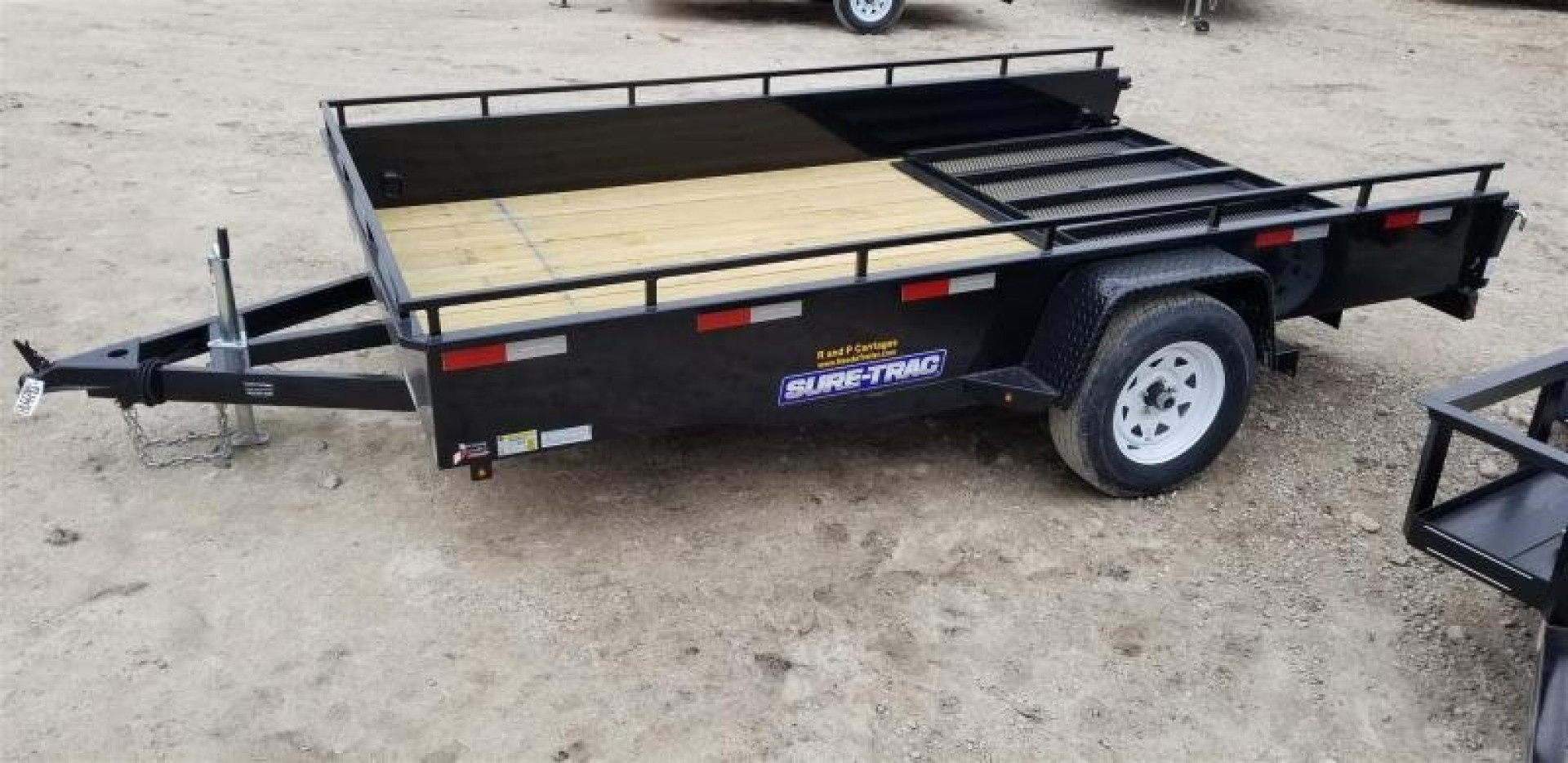 New 2026 Sure-Trac 7x12 Steel High Sided Utility Trailer w/Spring Assisted Gate