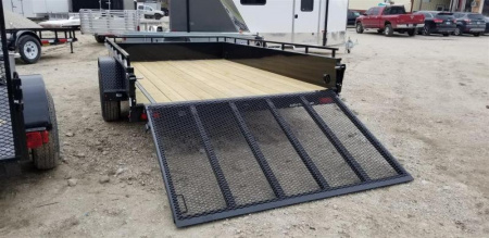 New 2026 Sure-Trac 7x12 Steel High Sided Utility Trailer w/Spring Assisted Gate