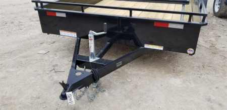 New 2026 Sure-Trac 7x12 Steel High Sided Utility Trailer w/Spring Assisted Gate