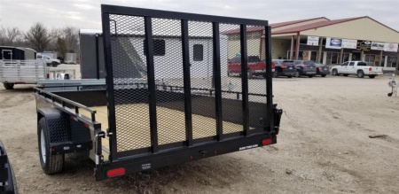 New 2026 Sure-Trac 7x12 Steel High Sided Utility Trailer w/Spring Assisted Gate