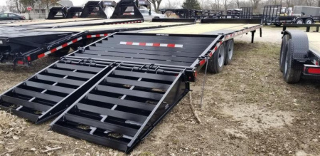New 2025 Sure-Trac 8.5x20+5 Deckover Equipment Trailer w/Full Width Ramps 16K