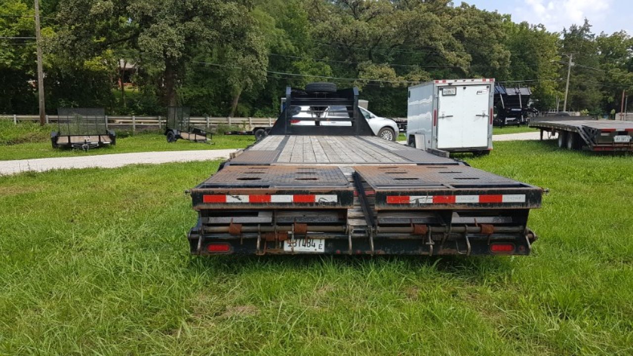 Used 2019 Sure-Trac 8.5x20+5 Gooseneck Deckover Equipment Trailer w/Full Width Ramps 14k