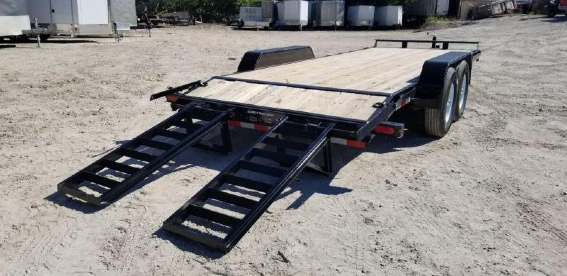 New 2025 Sure-Trac 7x20 Wood Deck Equipment Trailer 14K