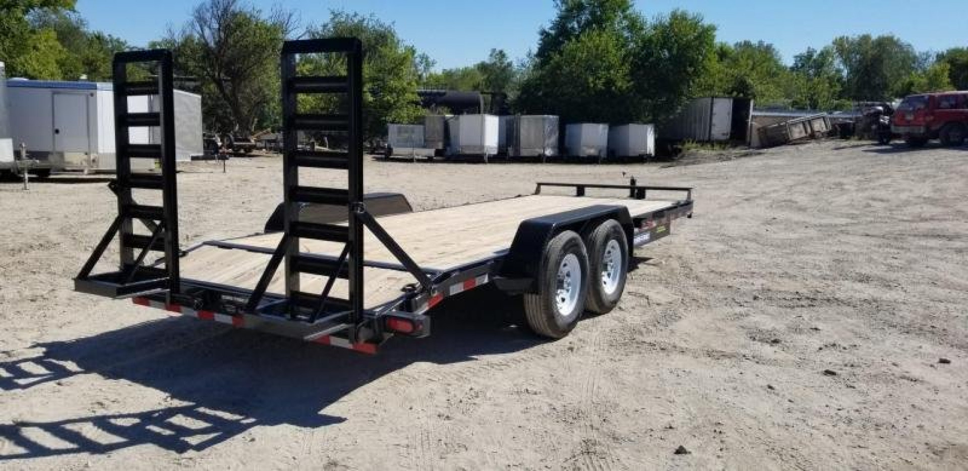 New 2025 Sure-Trac 7x20 Wood Deck Equipment Trailer 14K