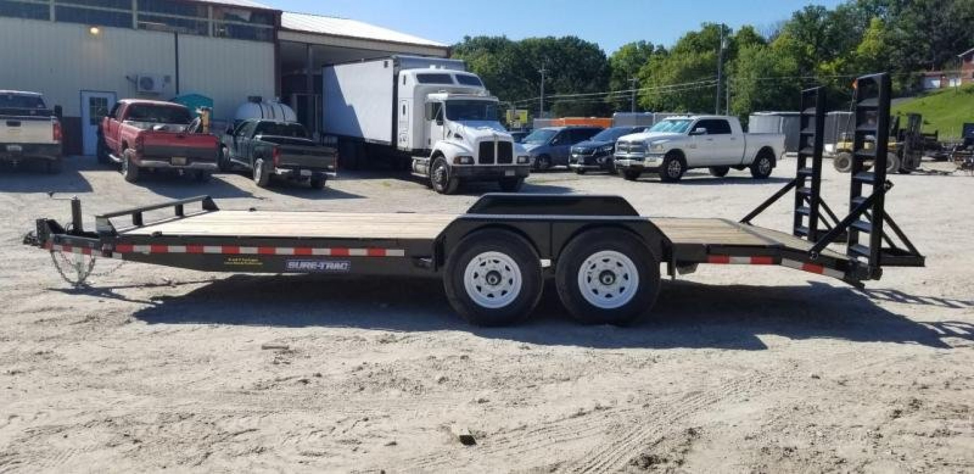 New 2025 Sure-Trac 7x20 Wood Deck Equipment Trailer 14K