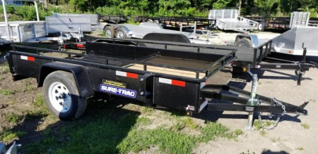 New 2026 Sure-Trac 5x10 Steel High Side Utility Trailer