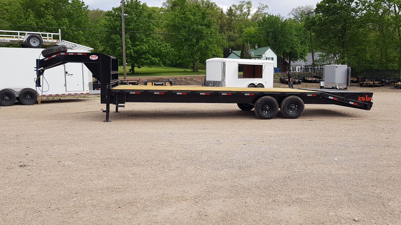 New 2026 MEB 8.5x22+5 Heavy Duty Gooseneck Equipment Trailer 14K