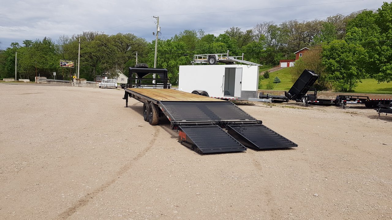 New 2026 MEB 8.5x22+5 Heavy Duty Gooseneck Equipment Trailer 14K