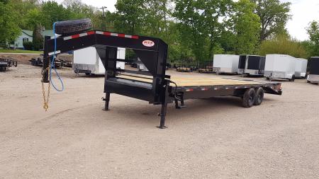 New 2026 MEB 8.5x22+5 Heavy Duty Gooseneck Equipment Trailer 14K