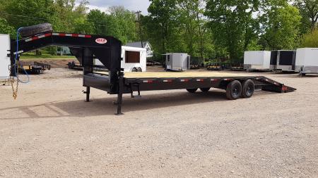 New 2026 MEB 8.5x22+5 Heavy Duty Gooseneck Equipment Trailer 14K