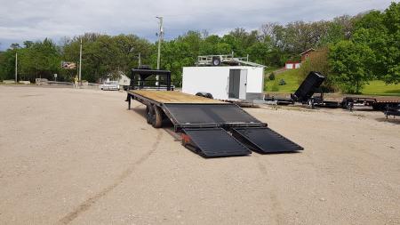 New 2026 MEB 8.5x22+5 Heavy Duty Gooseneck Equipment Trailer 14K