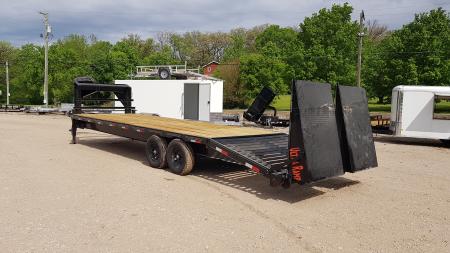 New 2026 MEB 8.5x22+5 Heavy Duty Gooseneck Equipment Trailer 14K