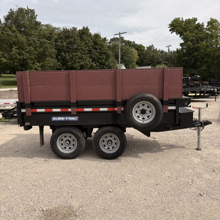 Used 2020 Sure-Trac 72x10 Single Ram DeckoverDump Trailer 10K
