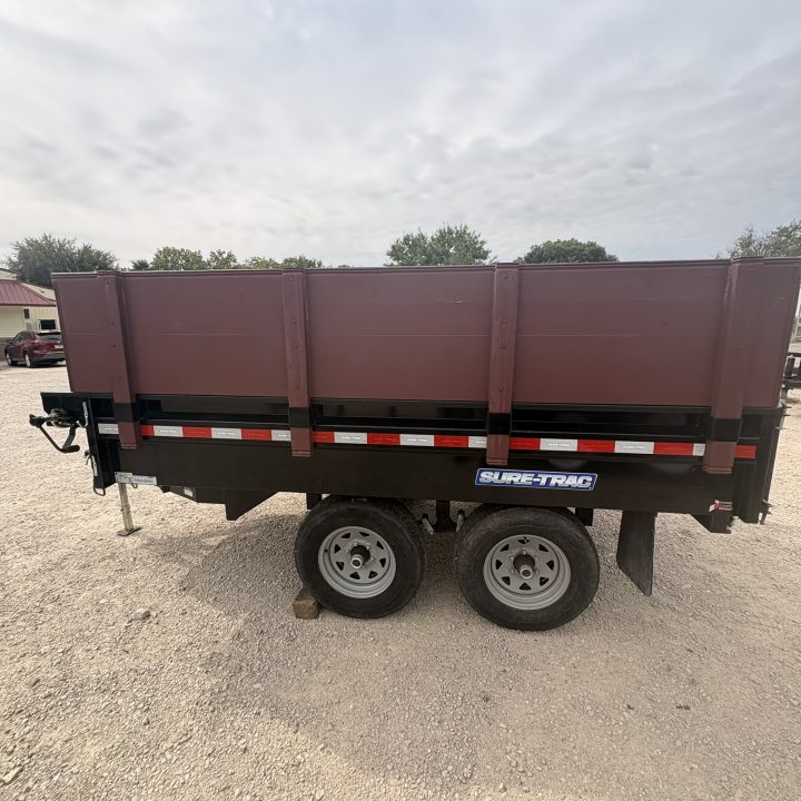 Used 2020 Sure-Trac 72x10 Single Ram DeckoverDump Trailer 10K