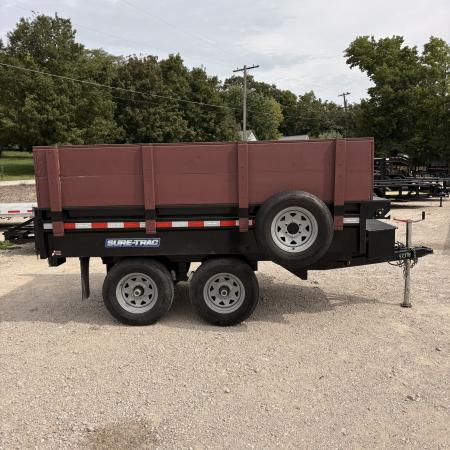 Used 2020 Sure-Trac 72x10 Single Ram DeckoverDump Trailer 10K