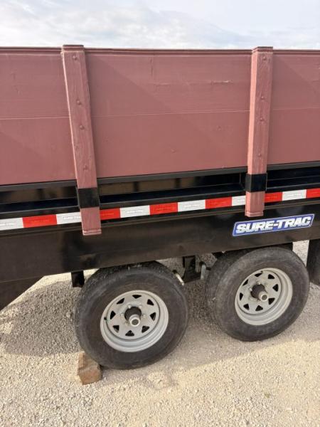Used 2020 Sure-Trac 72x10 Single Ram DeckoverDump Trailer 10K