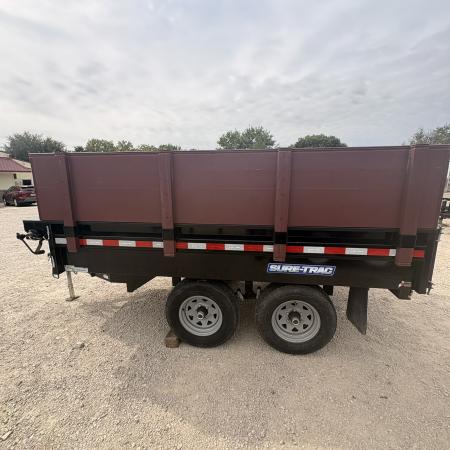 Used 2020 Sure-Trac 72x10 Single Ram DeckoverDump Trailer 10K