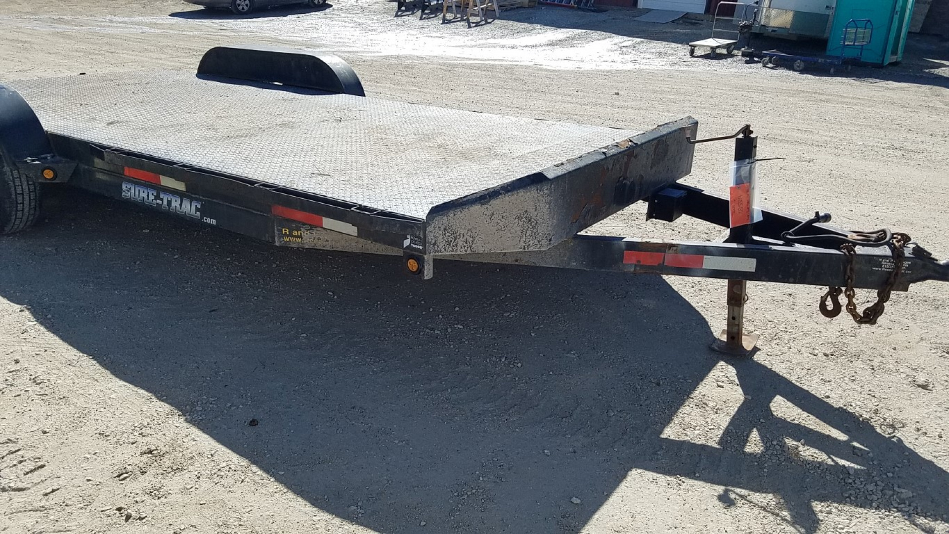 Used 2009 Sure-Trac 7x20 Steel Deck 10K Car / Racing Trailer