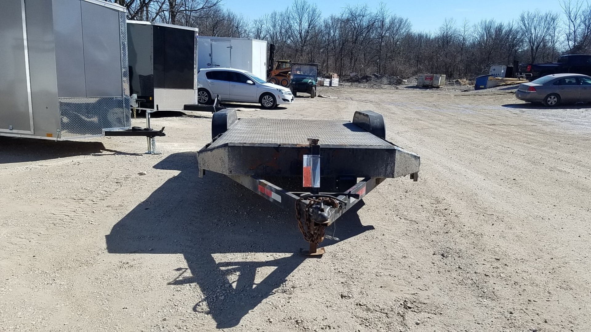 Used 2009 Sure-Trac 7x20 Steel Deck 10K Car / Racing Trailer