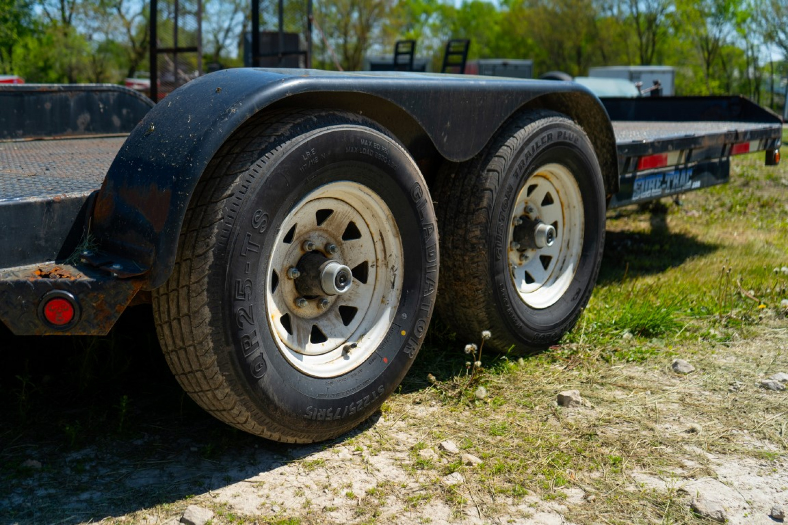 Used 2009 Sure-Trac 7x20 Steel Deck 10K Car / Racing Trailer