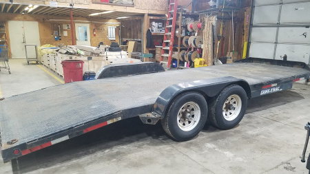 Used 2009 Sure-Trac 7x20 Steel Deck 10K Car / Racing Trailer