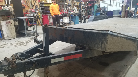 Used 2009 Sure-Trac 7x20 Steel Deck 10K Car / Racing Trailer