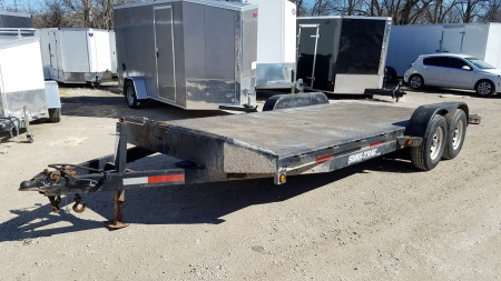 Used 2009 Sure-Trac 7x20 Steel Deck Car Hauler 10K Car / Racing Trailer