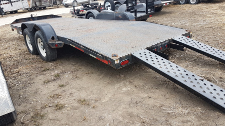 Used 2009 Sure-Trac 7x20 Steel Deck 10K Car / Racing Trailer
