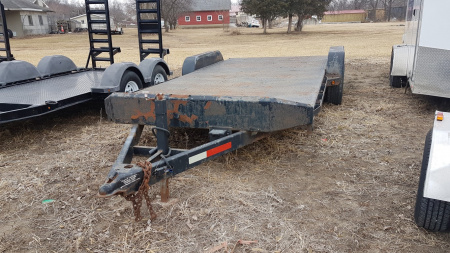 Used 2009 Sure-Trac 7x20 Steel Deck 10K Car / Racing Trailer