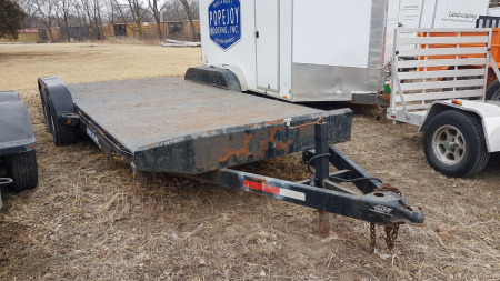 Used 2009 Sure-Trac 7x20 Steel Deck 10K Car / Racing Trailer