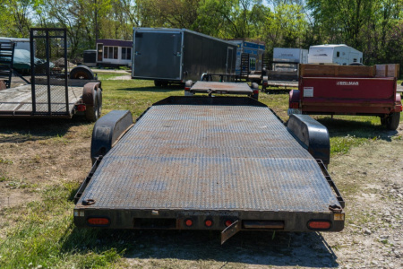 Used 2009 Sure-Trac 7x20 Steel Deck 10K Car / Racing Trailer