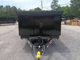 New 2025 TUFFDUMP 14K 7X14 DUMP TRAILER 4' WALLS