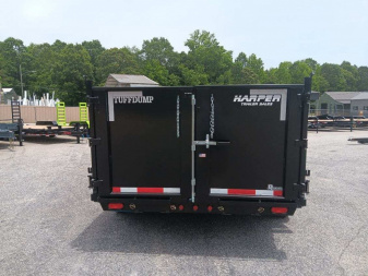 New 2025 TUFFDUMP 14K 7X14 DUMP TRAILER 4' WALLS