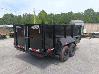 New 2025 TUFFDUMP 14K 7X14 DUMP TRAILER 4' WALLS