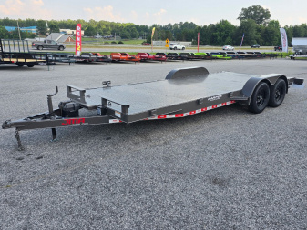 New 2025 7K 82X20 DELUXE STEEL FLOOR CAR HAULER