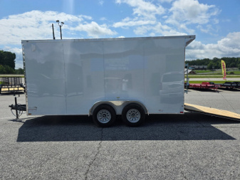 New 2025 7X16 10K QUALITY CARGO TANDEM AXLE ENCLOSED TRAILER WITH POLYCORE EXTERIOR