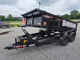 New 2025 PROSPECTOR 10K 6X12 DUMP TRAILER WITH 2' WALLS WITH ALUMINUM RAMPS